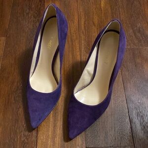 Nine West Deep Purple Suede Stiletto Heels Size 7